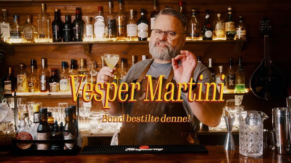 Vesper Martini -James Bonds cocktail fra Casino Royale-